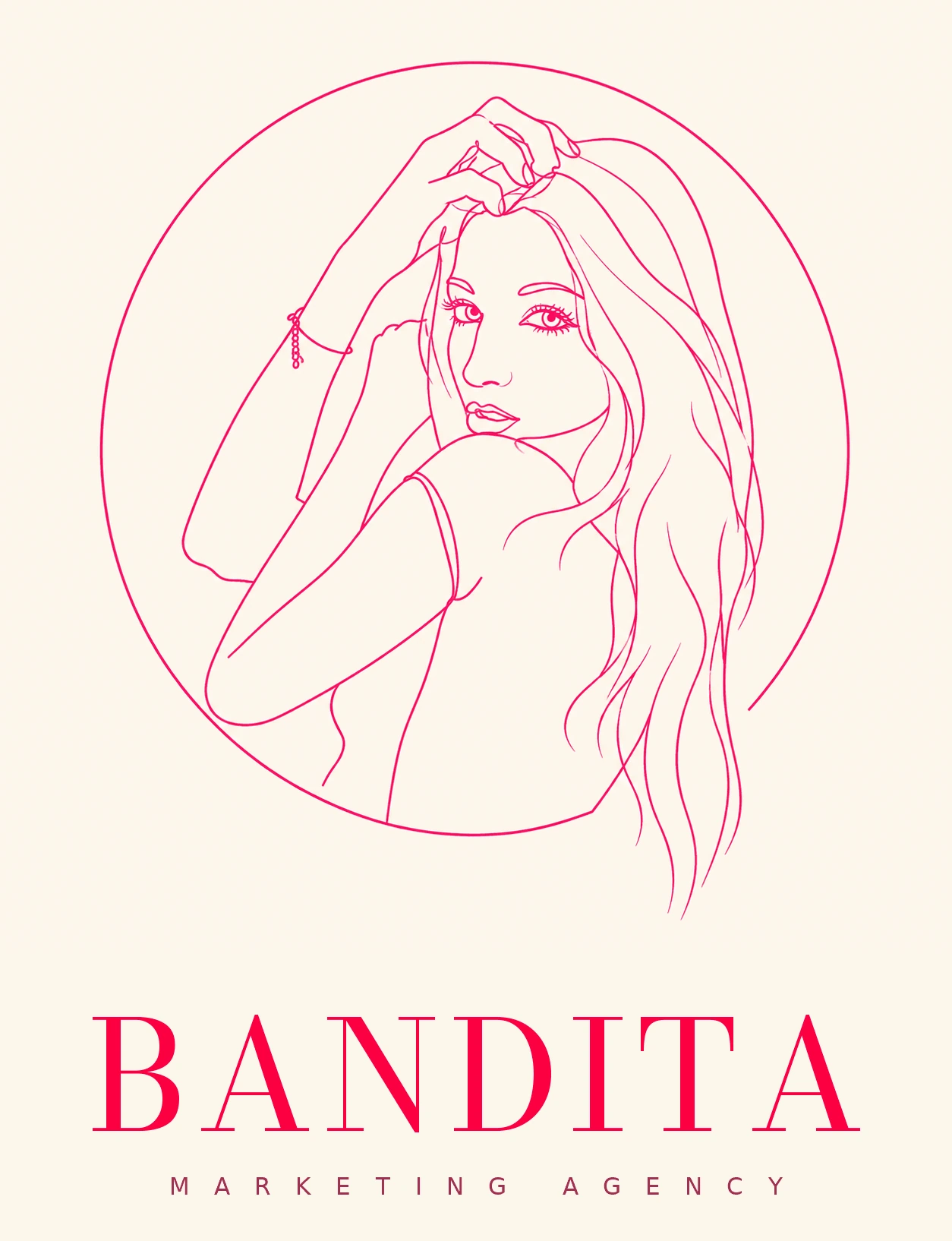 Bandita — line illustration of a woman, the studio's namesake
